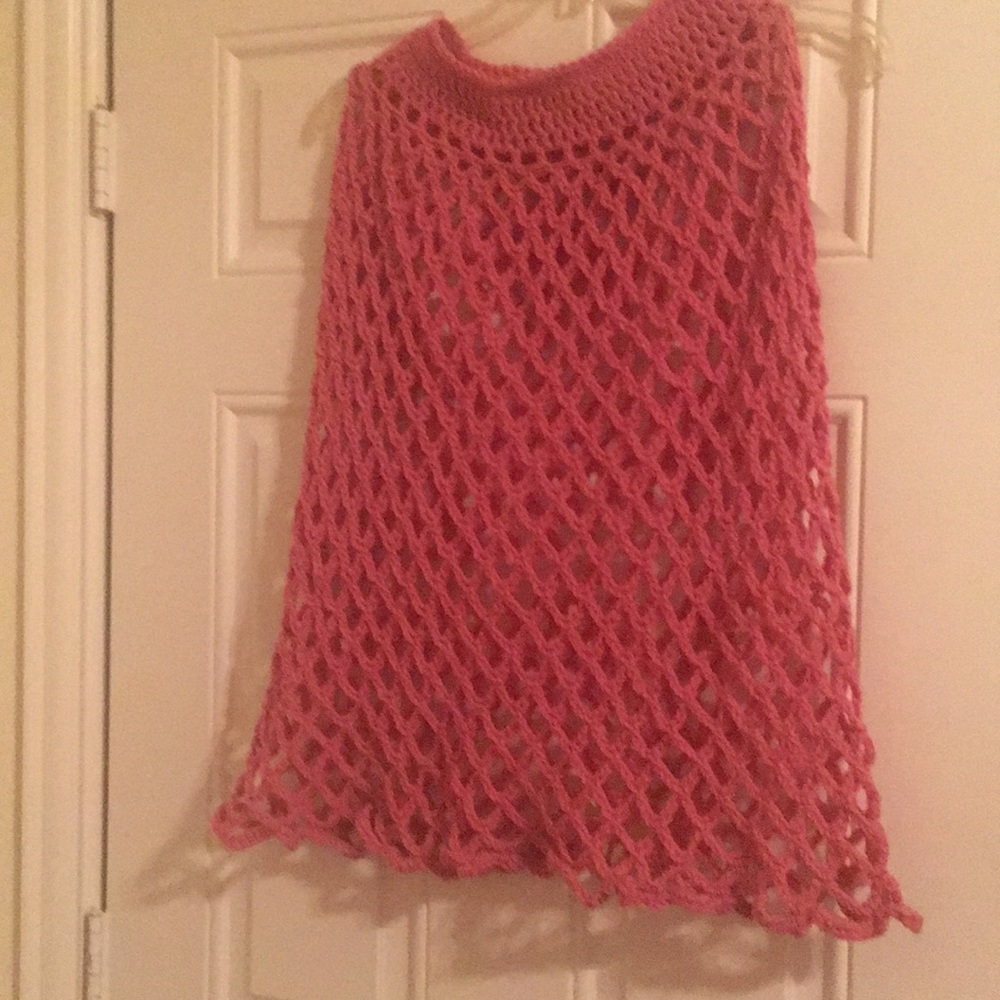 Pink poncho